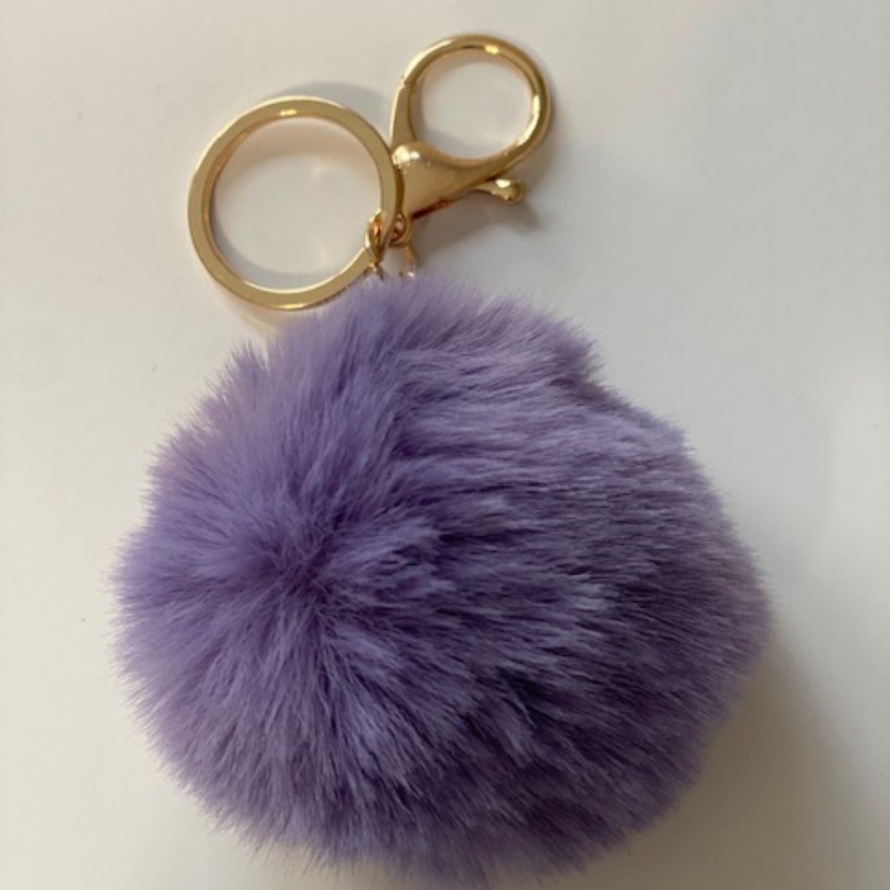 Pom-Pom Keychains (Purple Shades)